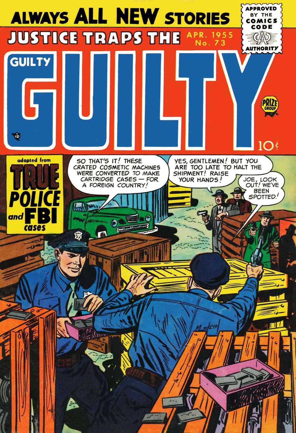 Book Cover For Justice Traps the Guilty 73 - Version 1