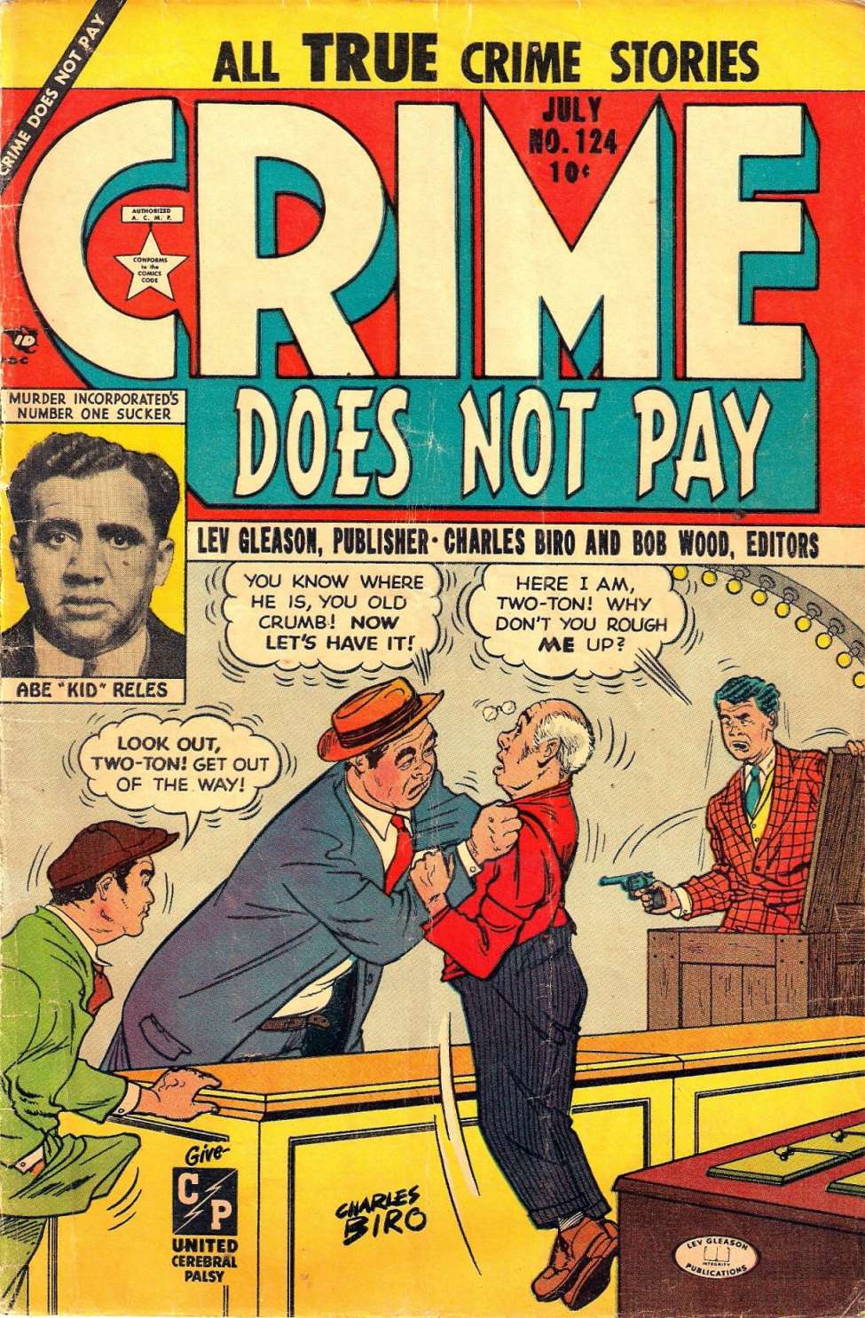Comic Book Cover For Crime Does Not Pay 124