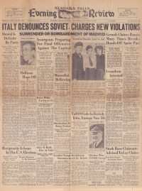 Large Thumbnail For Niagara Falls Evening Review (1936-10-28)