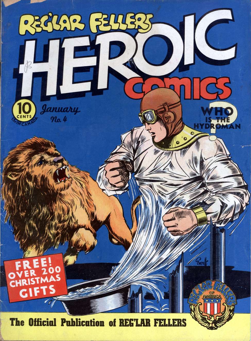Comic Book Cover For Reg'lar Fellers Heroic Comics 4