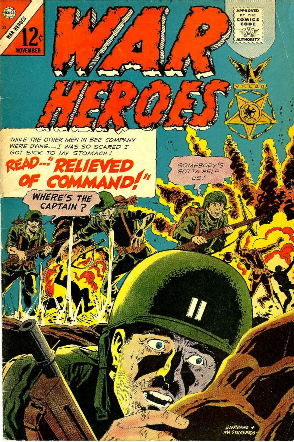 Comic Book Cover For War Heroes 21