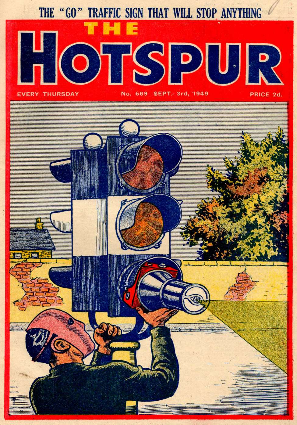 Comic Book Cover For The Hotspur 669