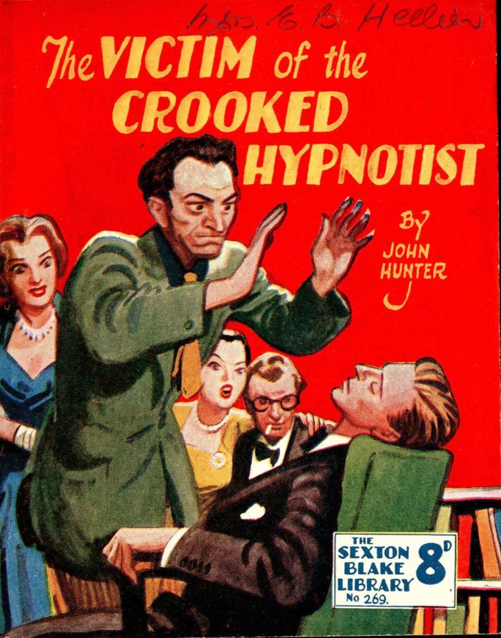 Book Cover For Sexton Blake Library S3 269 - The Victim of the Crooked Hypnotist