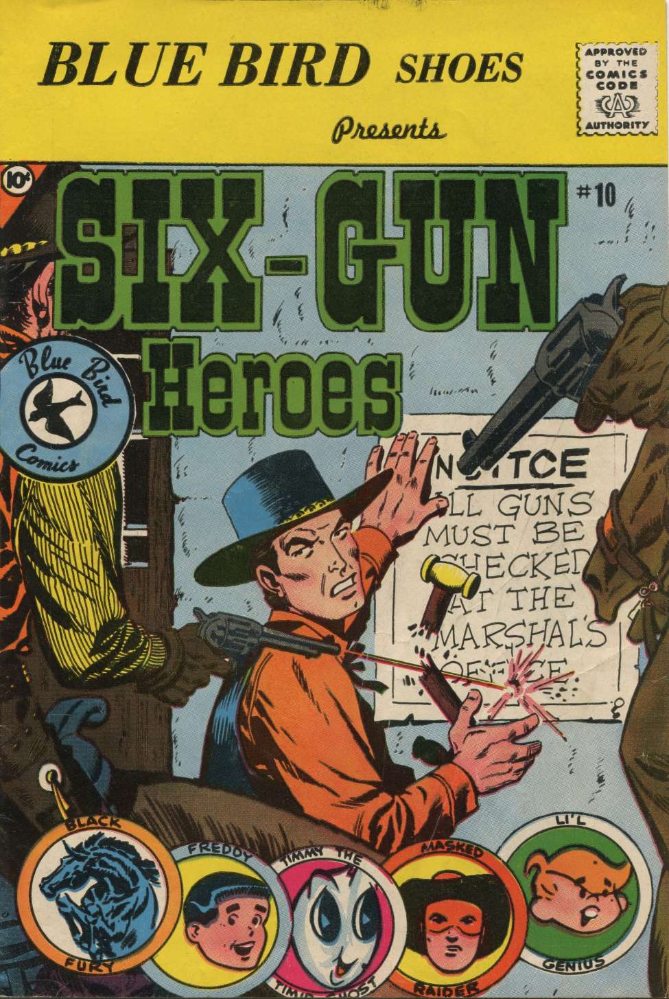 Book Cover For Six-Gun Heroes 10 (Blue Bird)