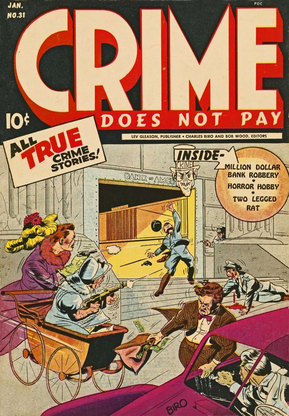 Comic Book Cover For Crime Does Not Pay 31