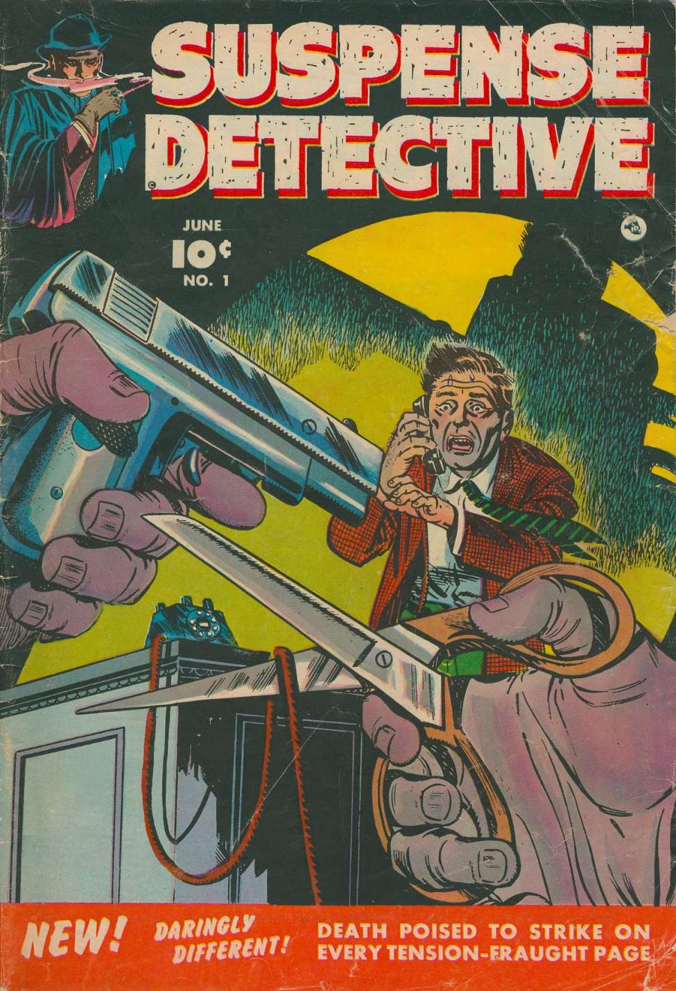 Comic Book Cover For Suspense Detective 1
