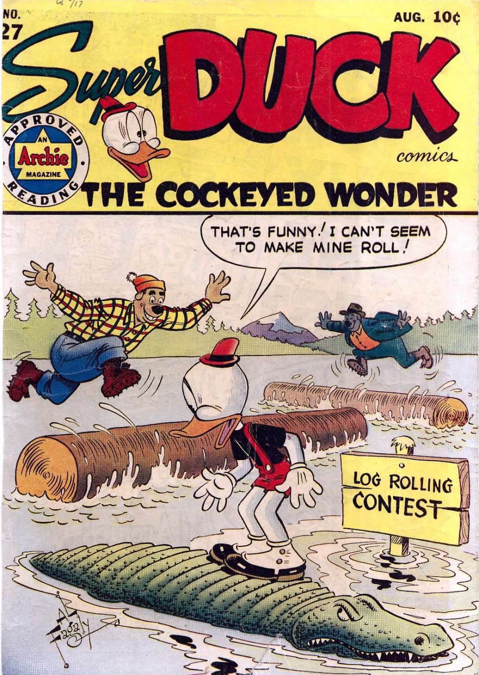 Comic Book Cover For Super Duck 27 (inc) - Version 2