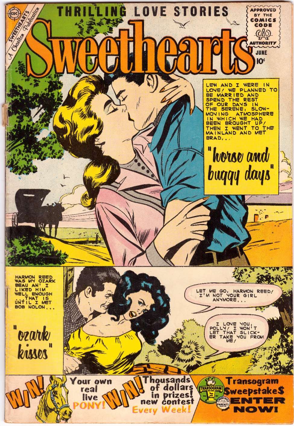 Comic Book Cover For Sweethearts 54