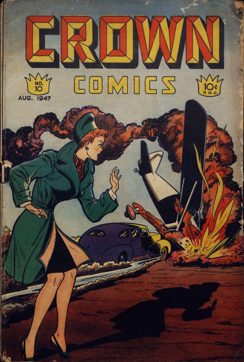 Comic Book Cover For Crown Comics 10 - Version 2