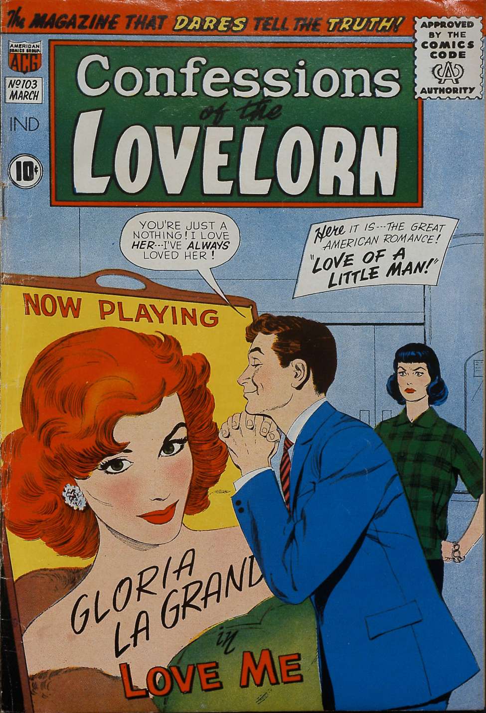 Comic Book Cover For Confessions of the Lovelorn 103