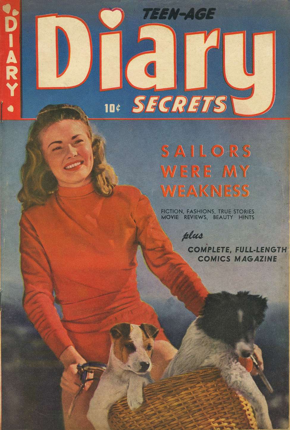 Comic Book Cover For Teen-Age Diary Secrets 4