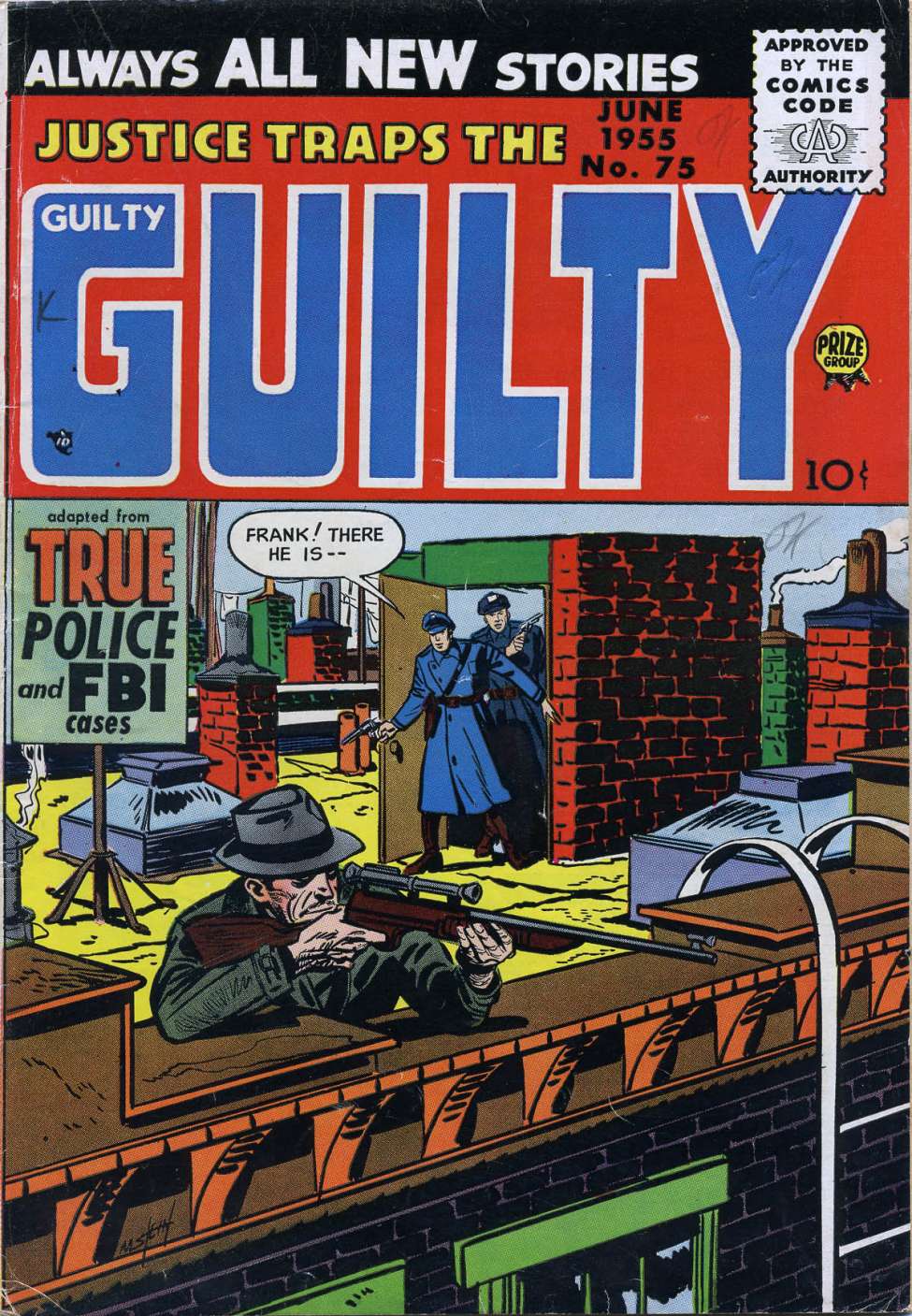 Comic Book Cover For Justice Traps the Guilty 75