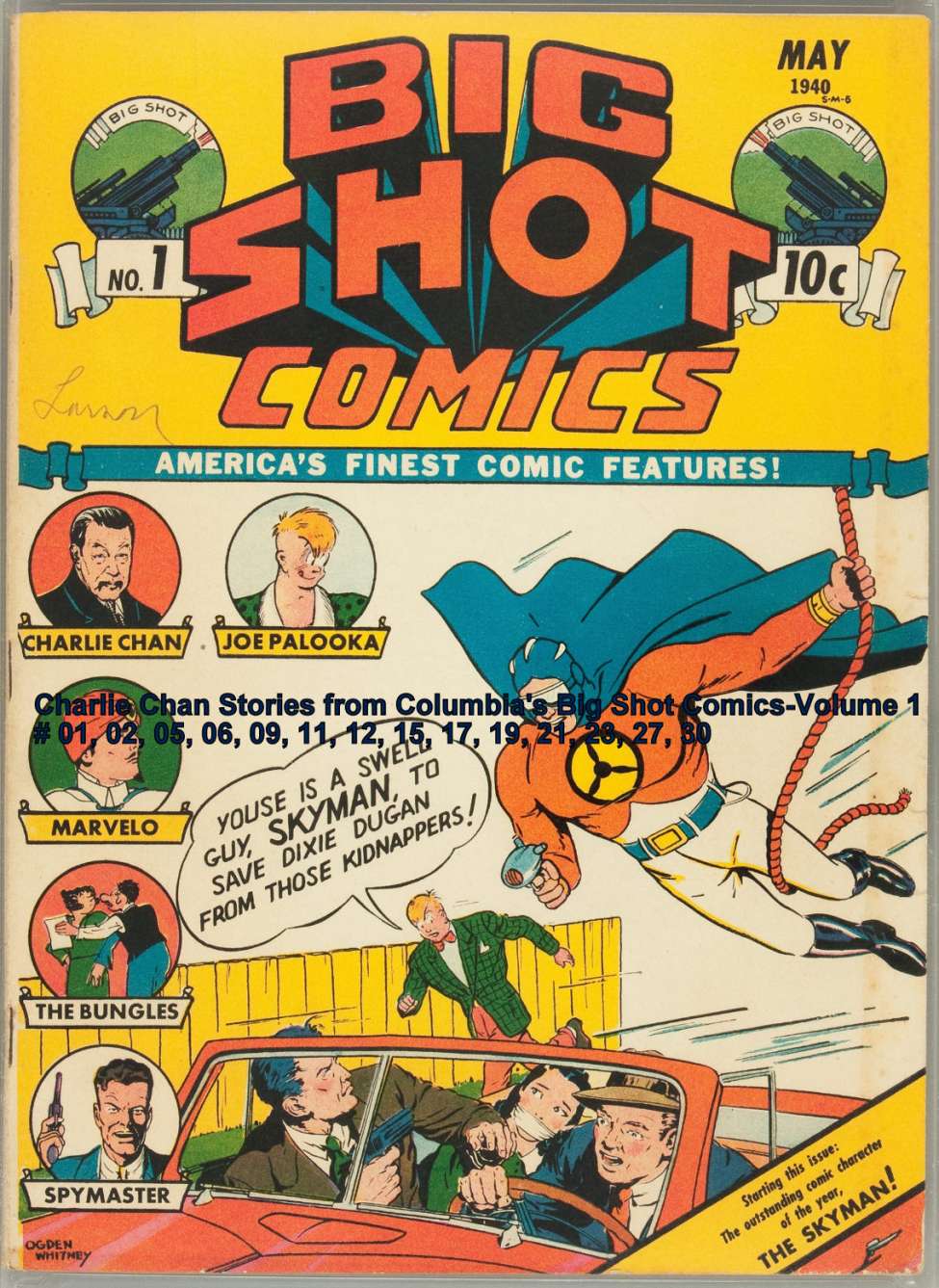 Comic Book Cover For Charlie Chan Stories from Columbia's Big Shot Comics-Volume 1