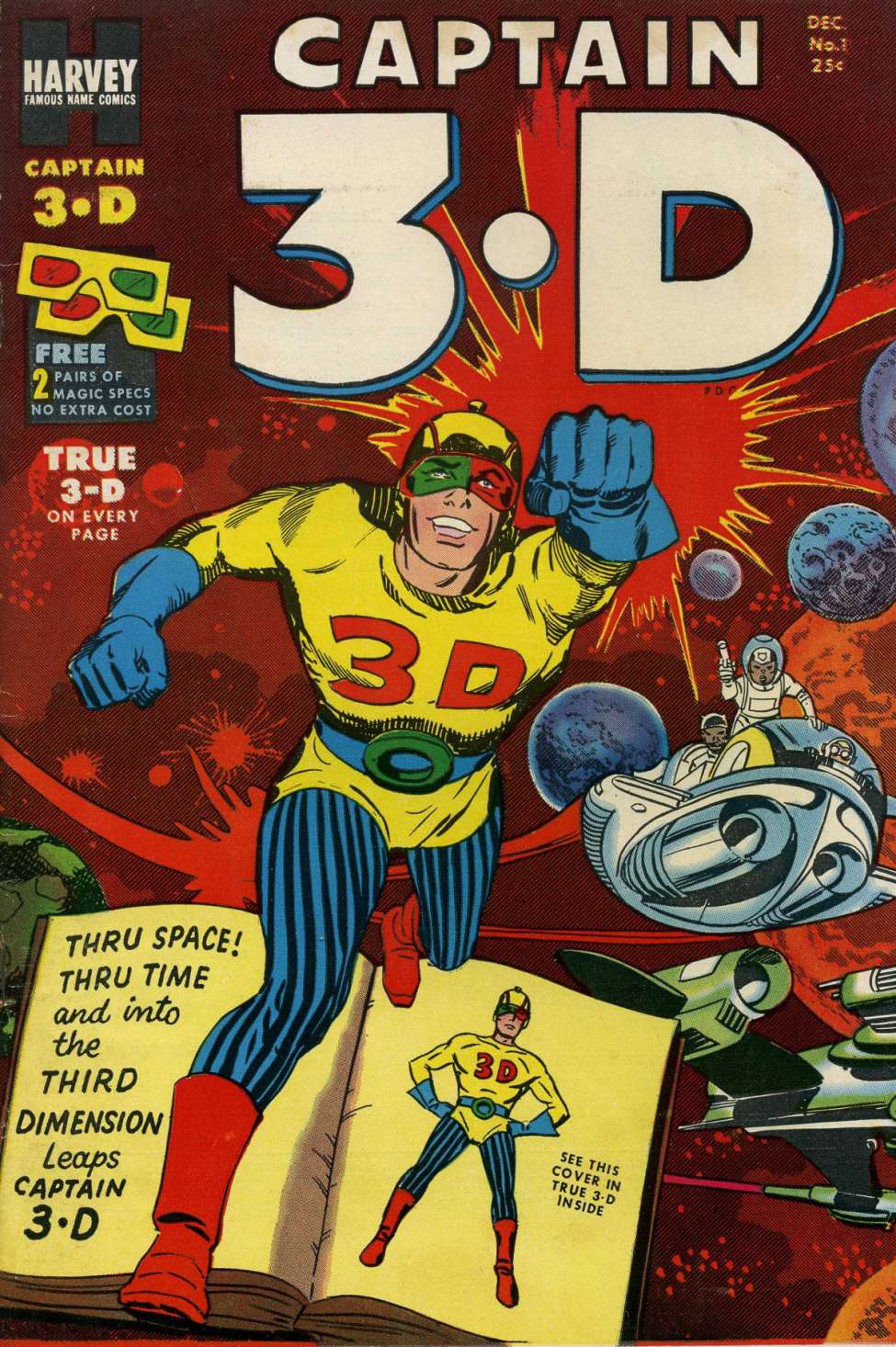 Comic Book Cover For Captain 3-D 1 - Version 1