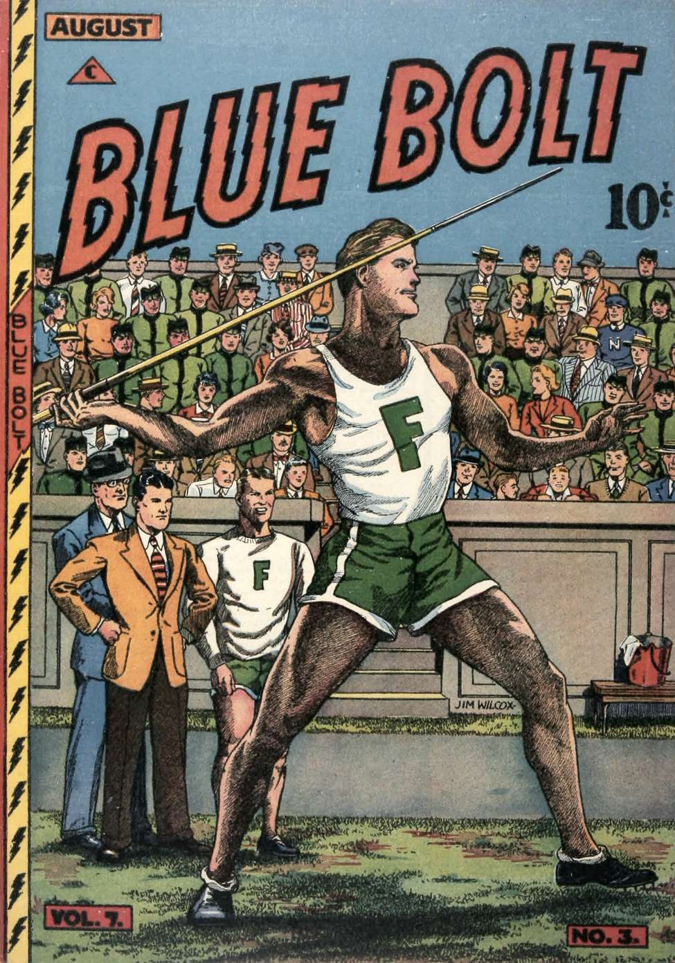 Comic Book Cover For Blue Bolt v7 3 - Version 2