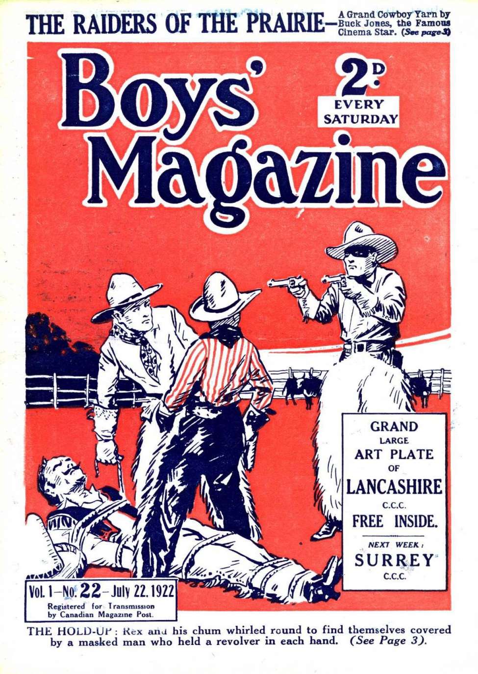 Book Cover For Boys' Magazine 22