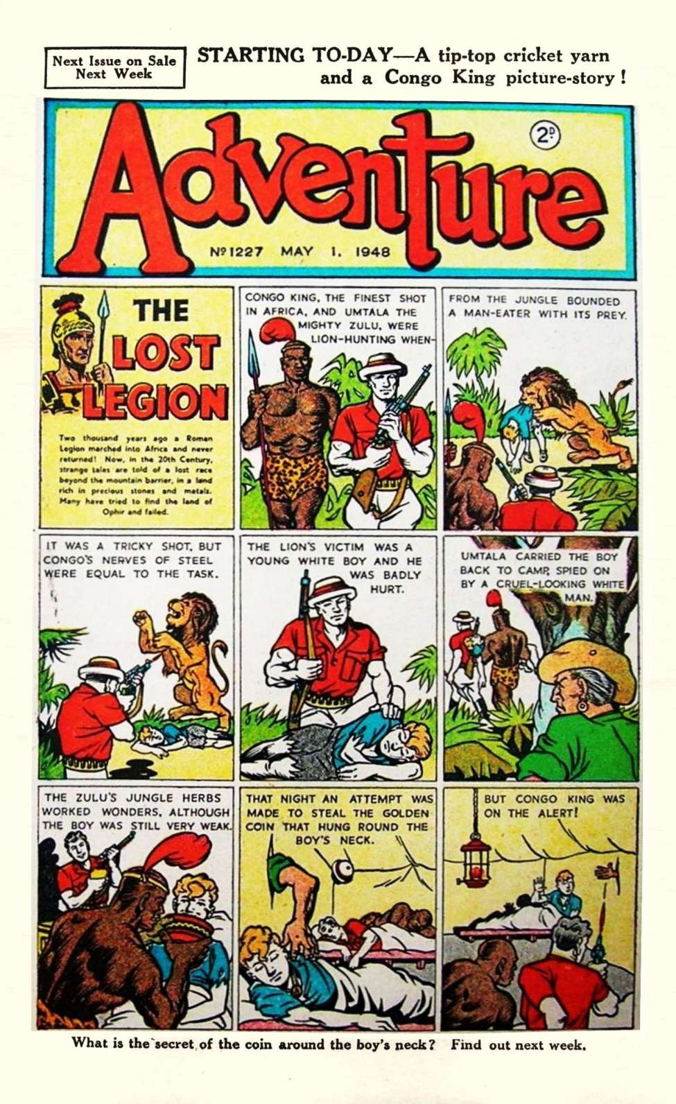 Comic Book Cover For Adventure 1227