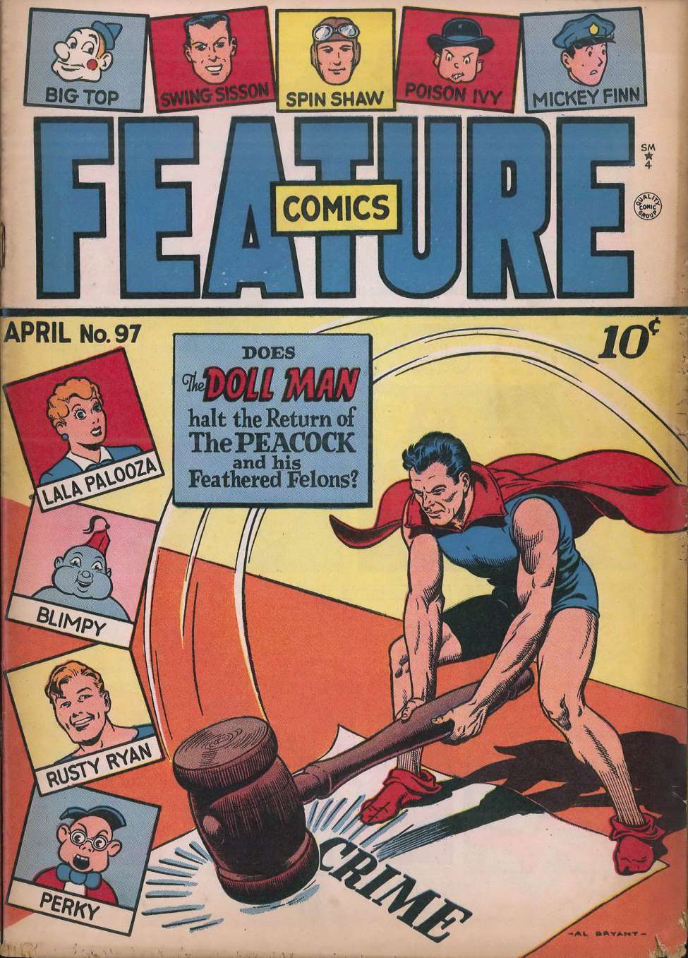 Comic Book Cover For Feature Comics 97