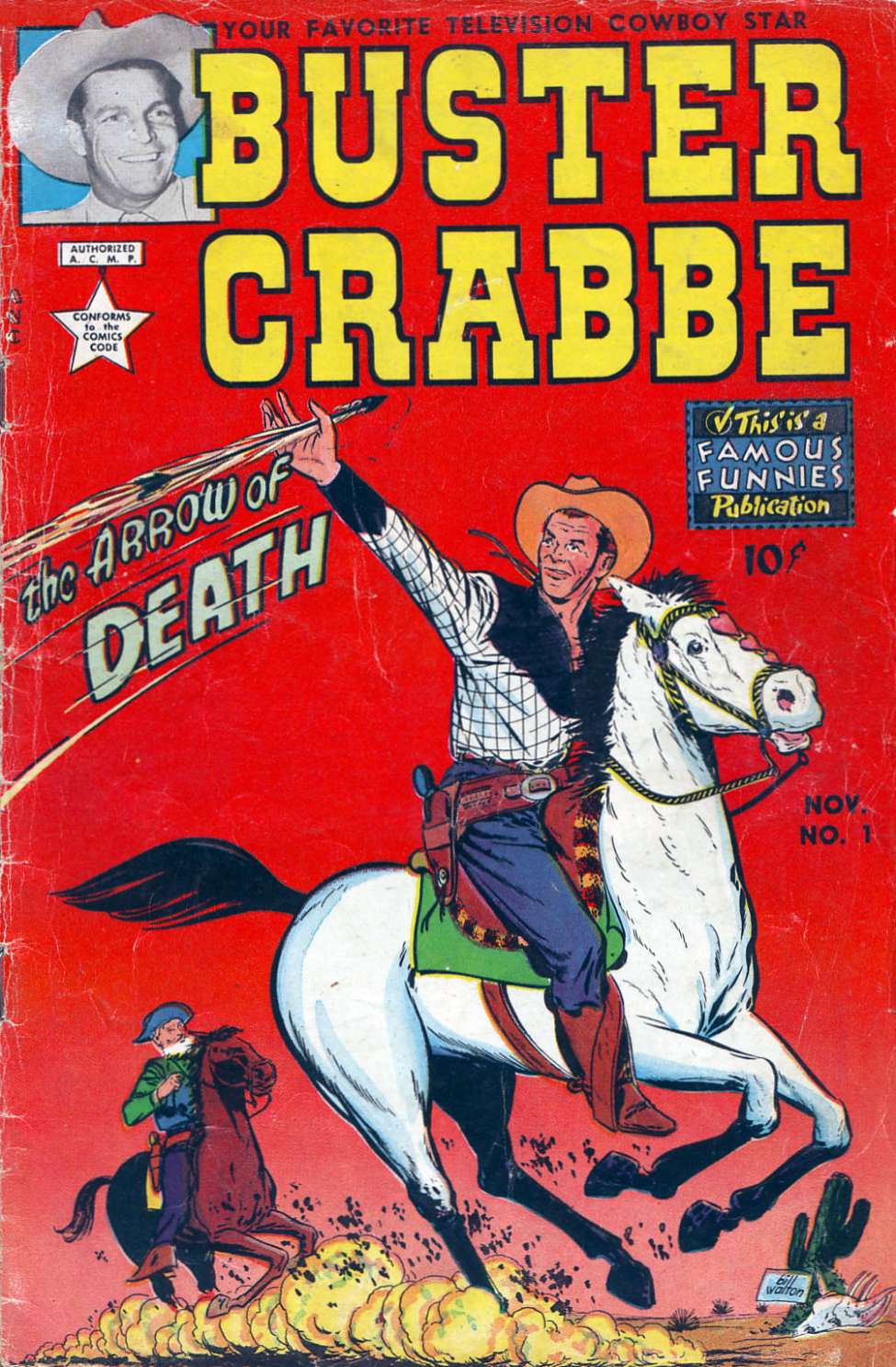 Comic Book Cover For Buster Crabbe 1