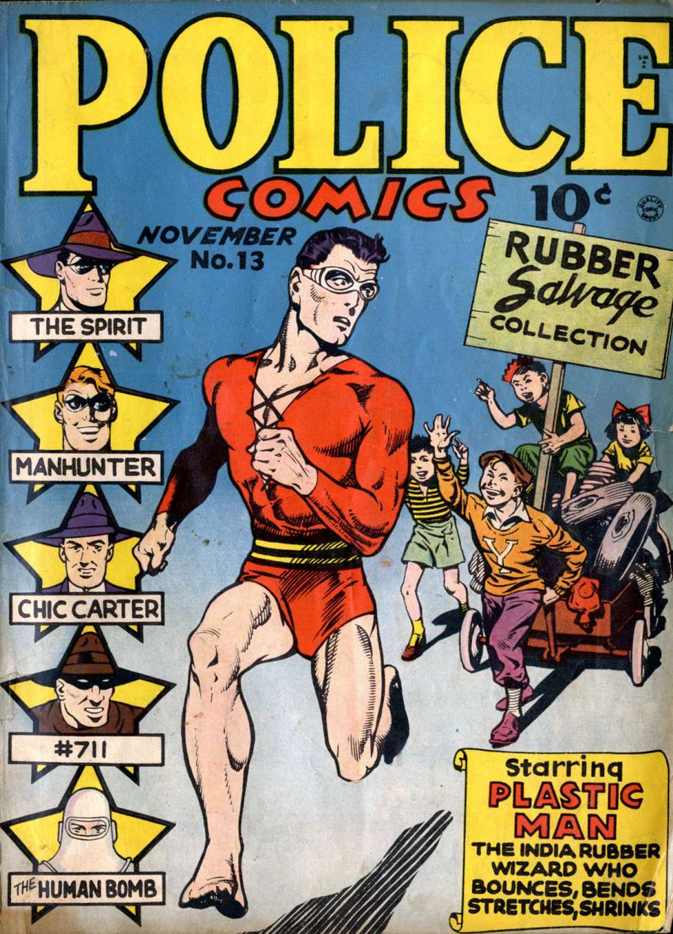 Comic Book Cover For Police Comics 13