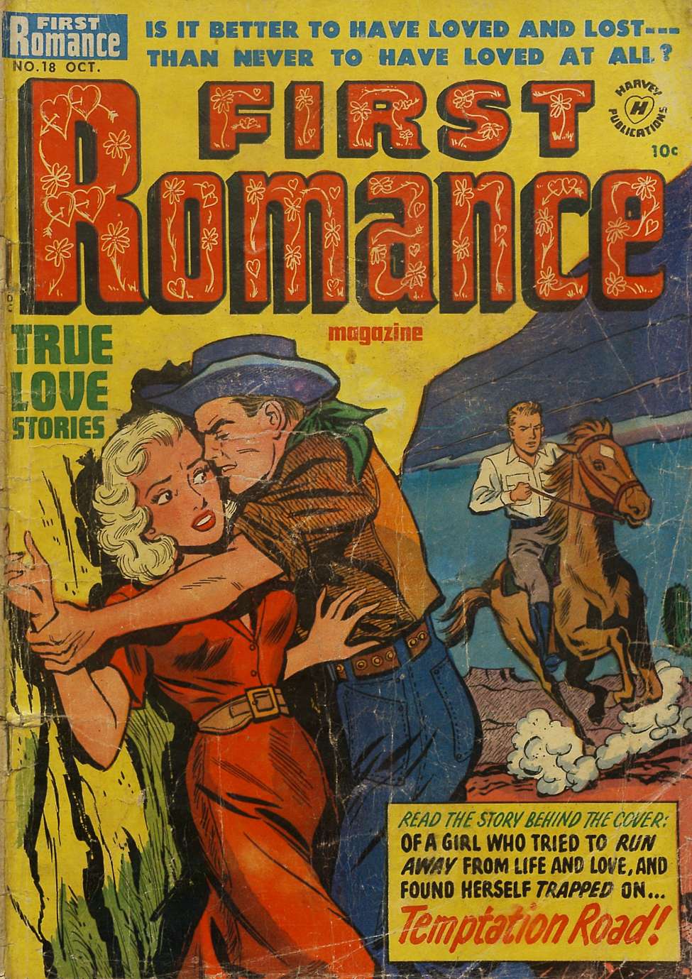 Comic Book Cover For First Romance Magazine 18