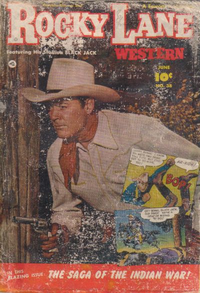 Comic Book Cover For Rocky Lane Western 38 - Version 1