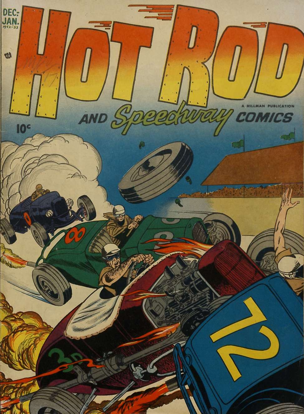 Comic Book Cover For Hot Rod and Speedway Comics 3
