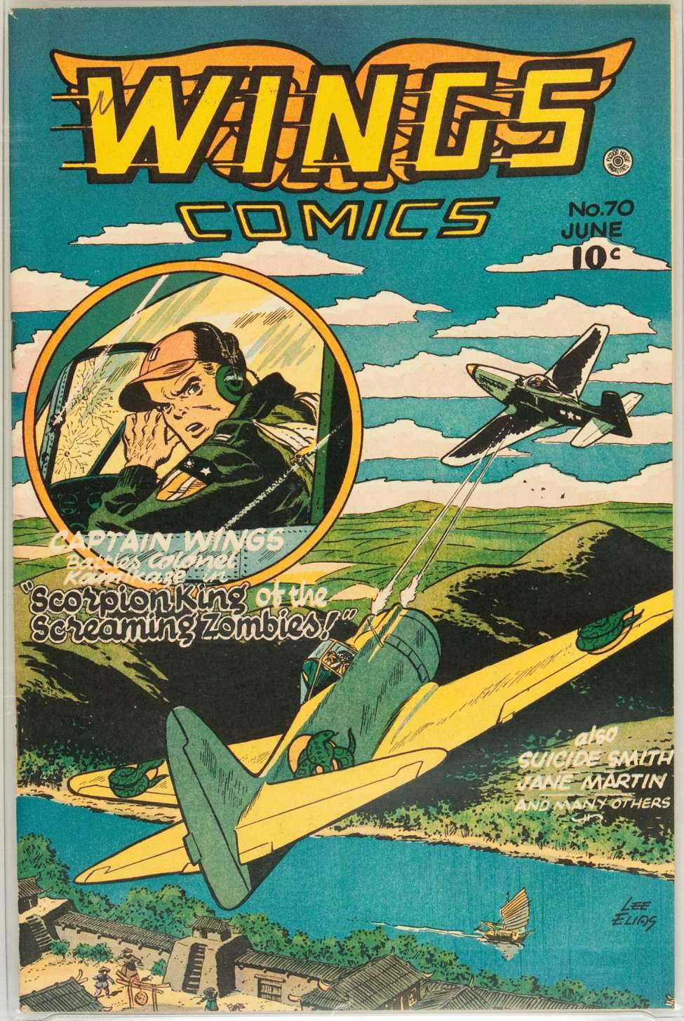 Comic Book Cover For Wings Comics 70 - Version 2