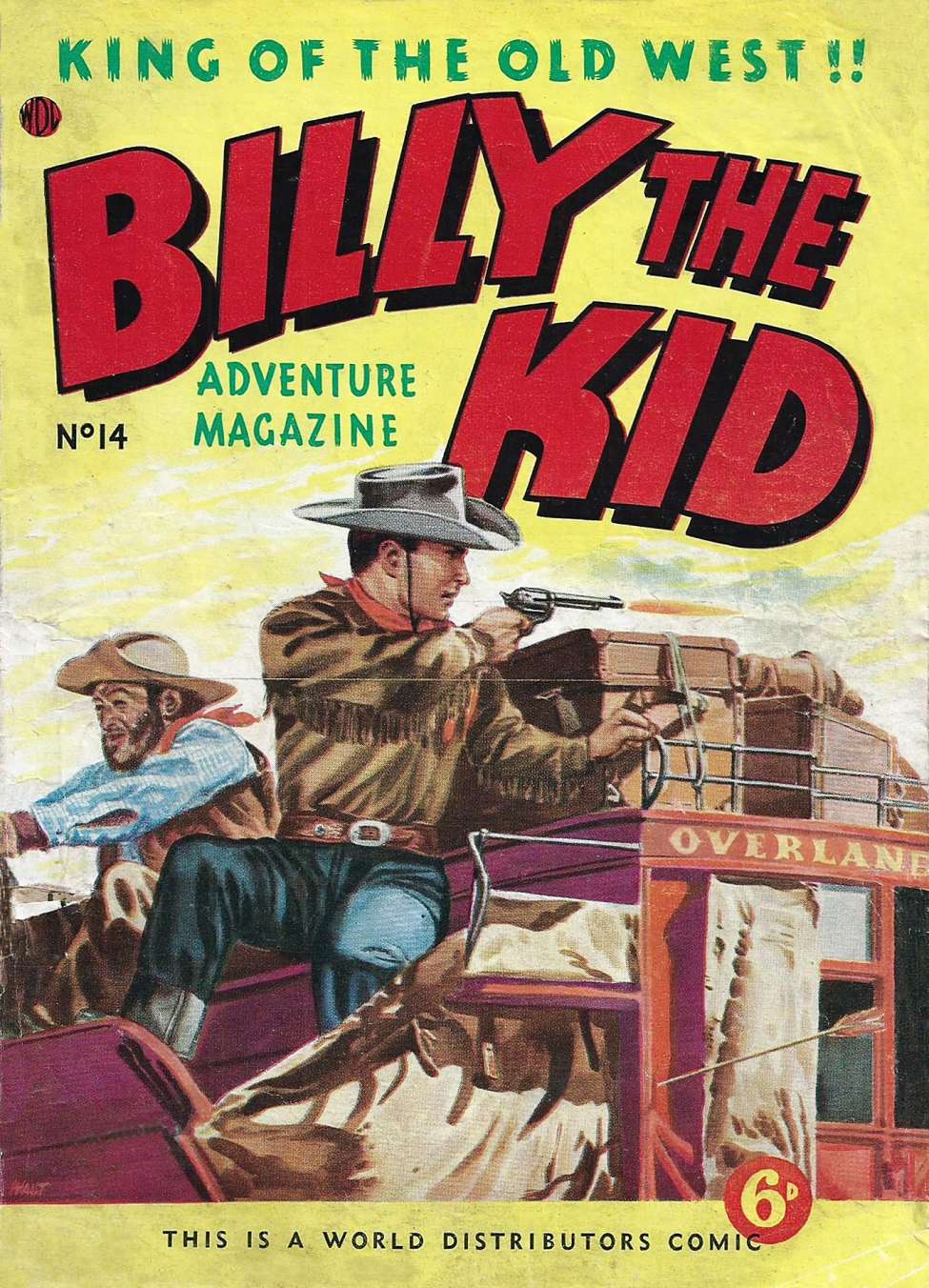 Book Cover For Billy the Kid Adventure Magazine 14