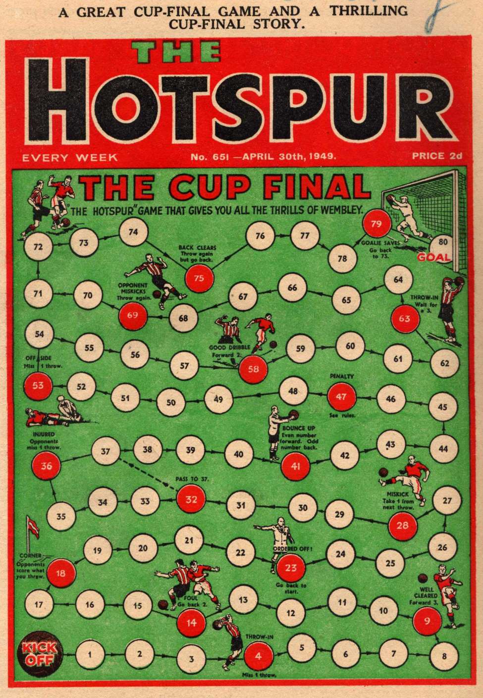 Comic Book Cover For The Hotspur 651
