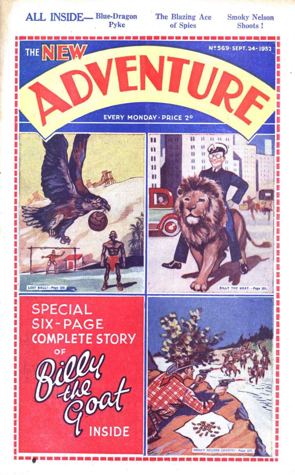 Comic Book Cover For Adventure 569