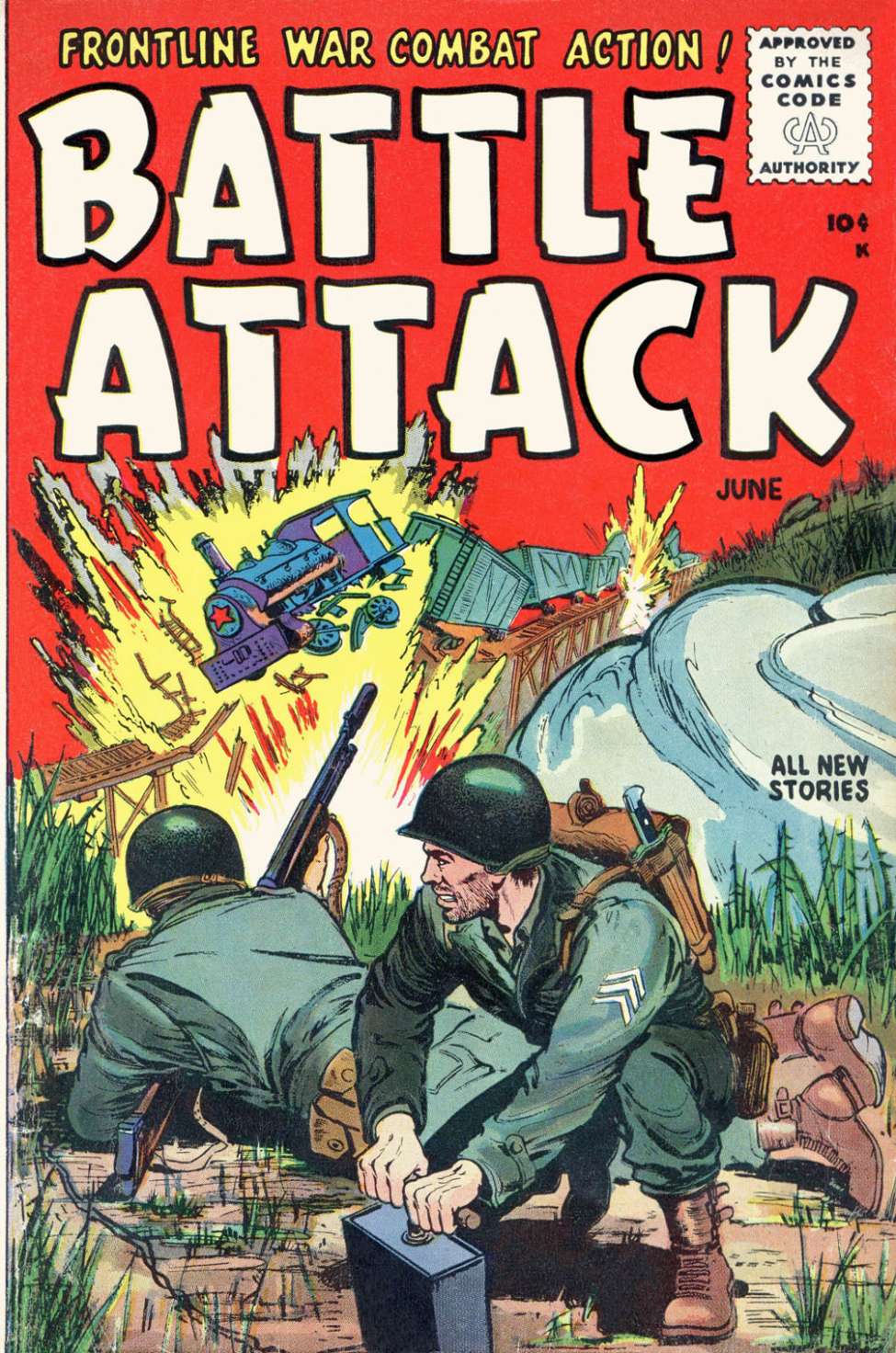 Comic Book Cover For Battle Attack 5