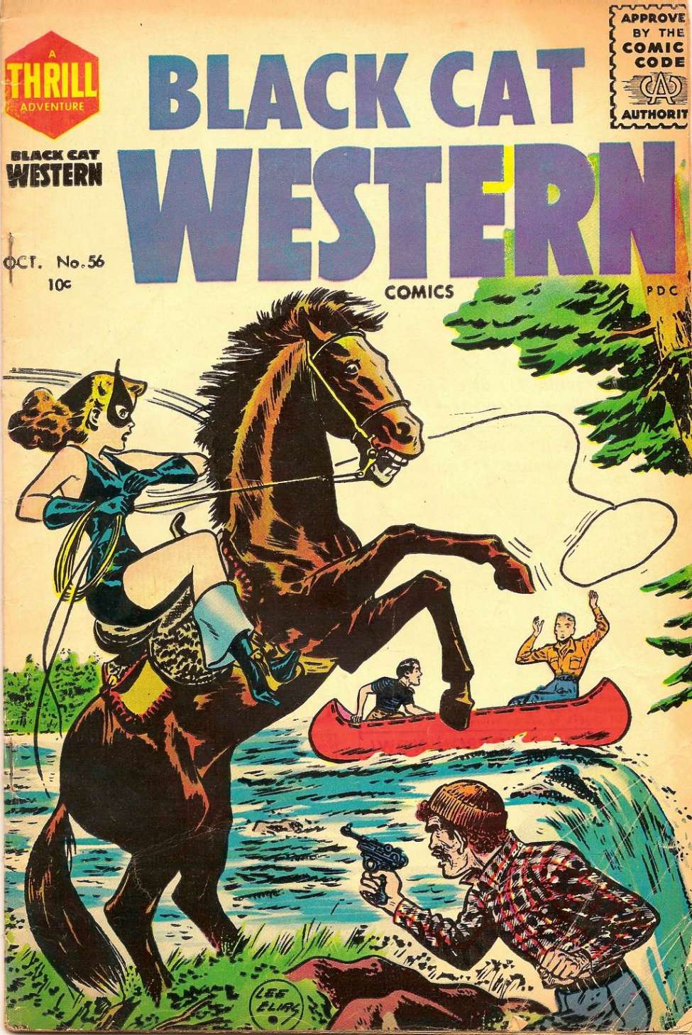 Comic Book Cover For Black Cat 56 (Western)
