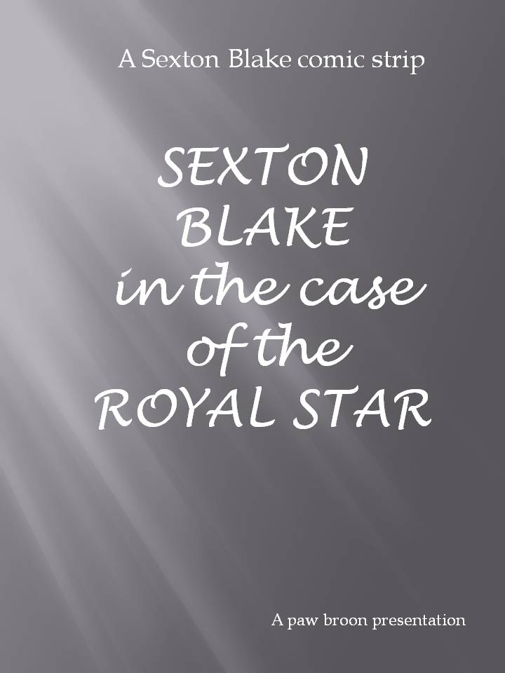 Comic Book Cover For Sexton Blake - The Royal Star