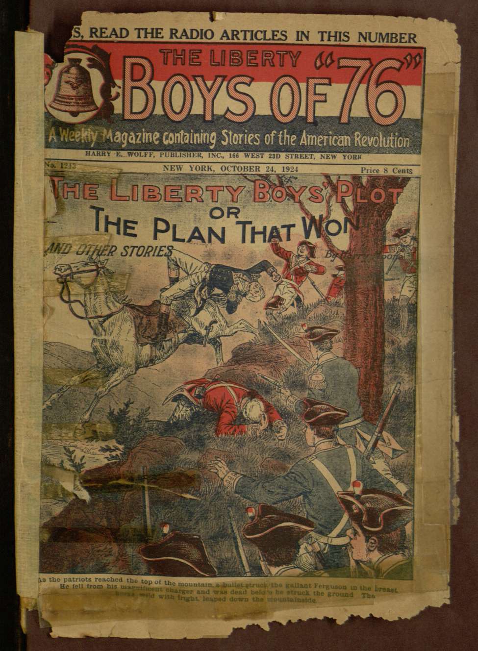 Book Cover For The Liberty Boys of 76 1243 - The Liberty Boys' Plot