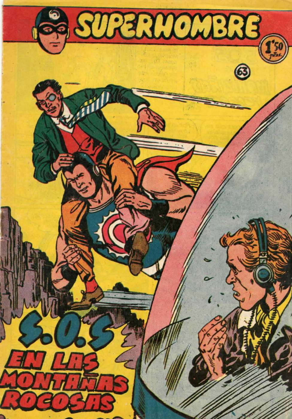 Comic Book Cover For SuperHombre 63 SOS en las Montanas Rocosas