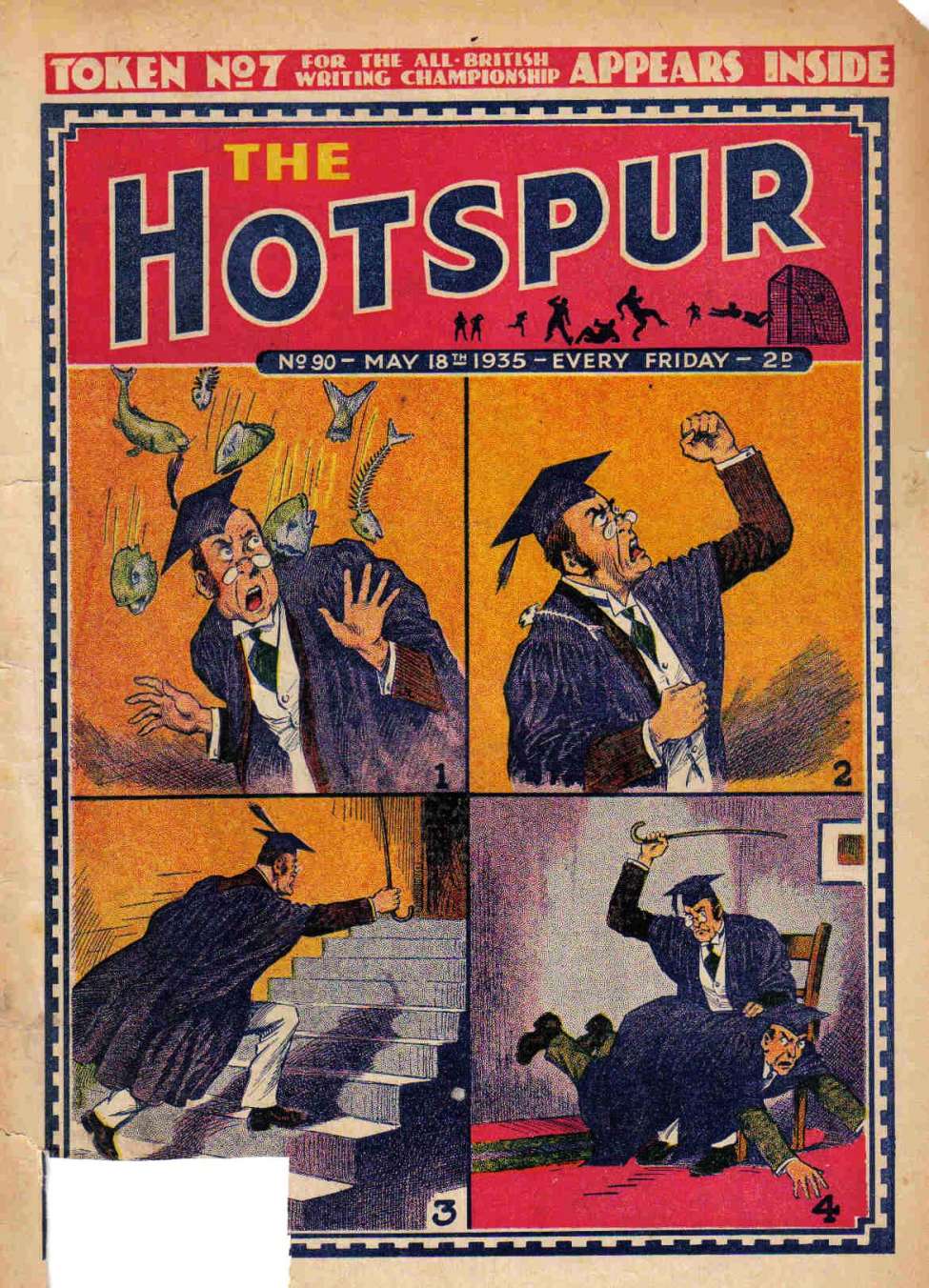 Comic Book Cover For The Hotspur 90
