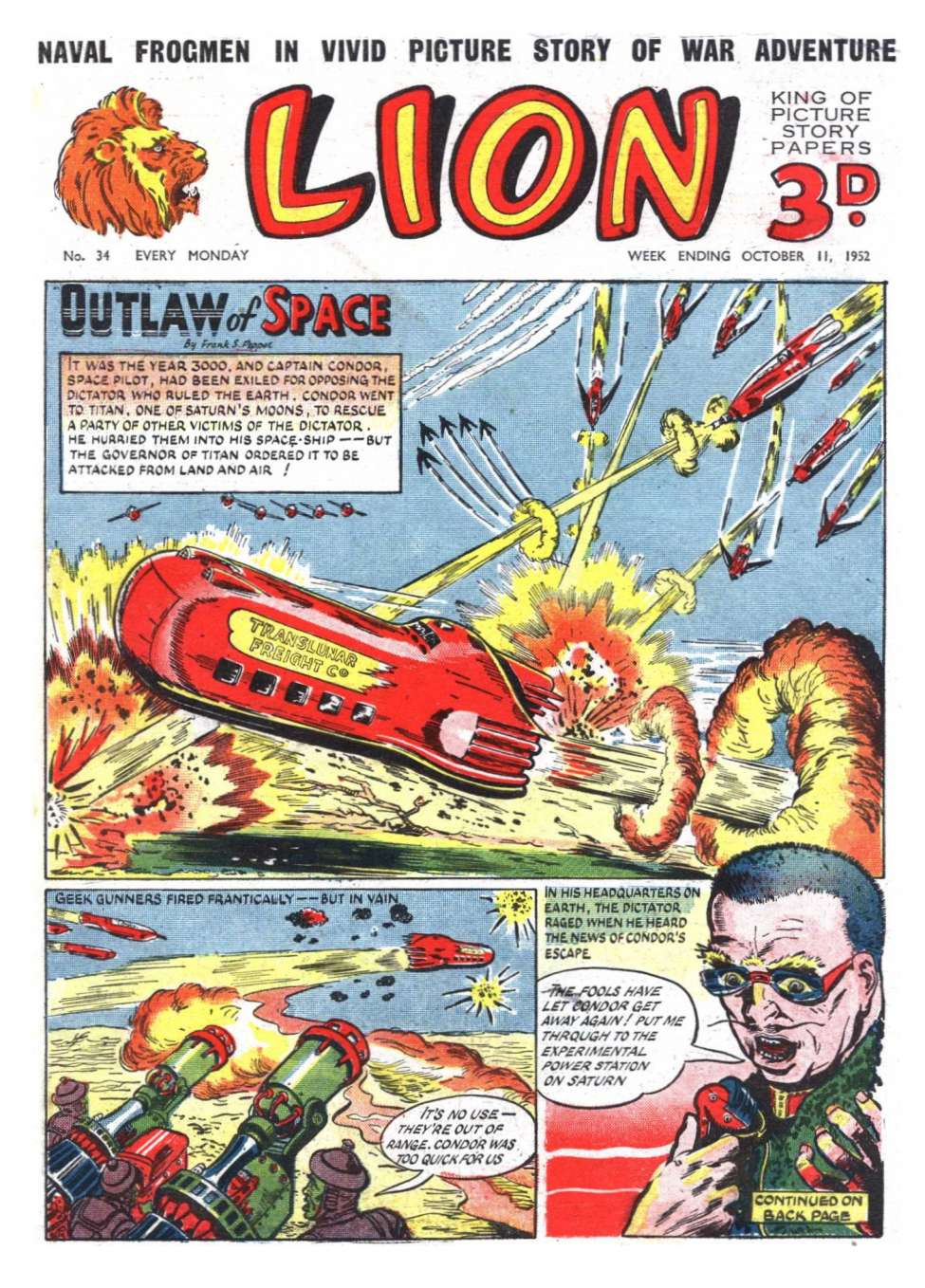 Comic Book Cover For Lion 34