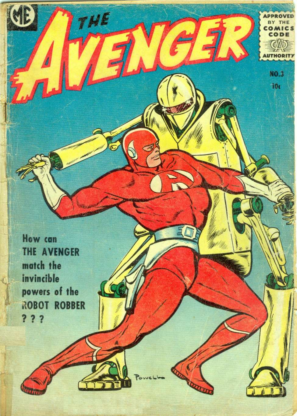 Comic Book Cover For The Avenger 3