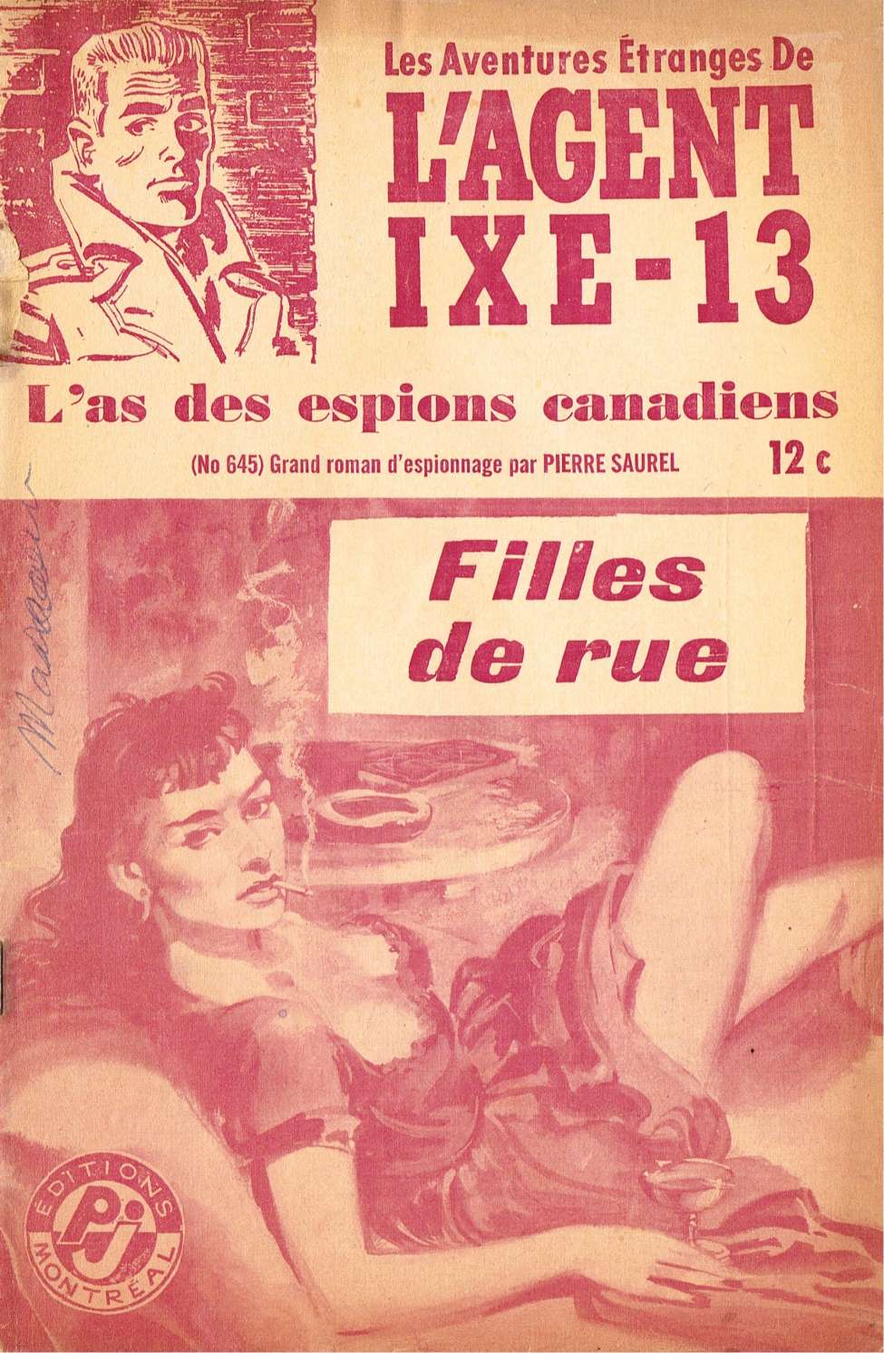Book Cover For L'Agent IXE-13 v2 645 - Filles de rue