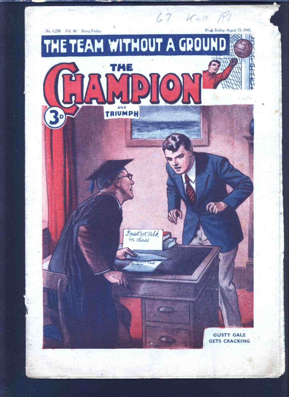 Comic Book Cover For The Champion 1230