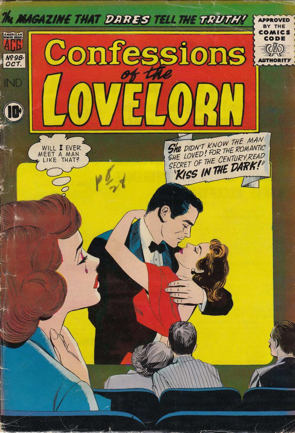 Comic Book Cover For Confessions of the Lovelorn 98