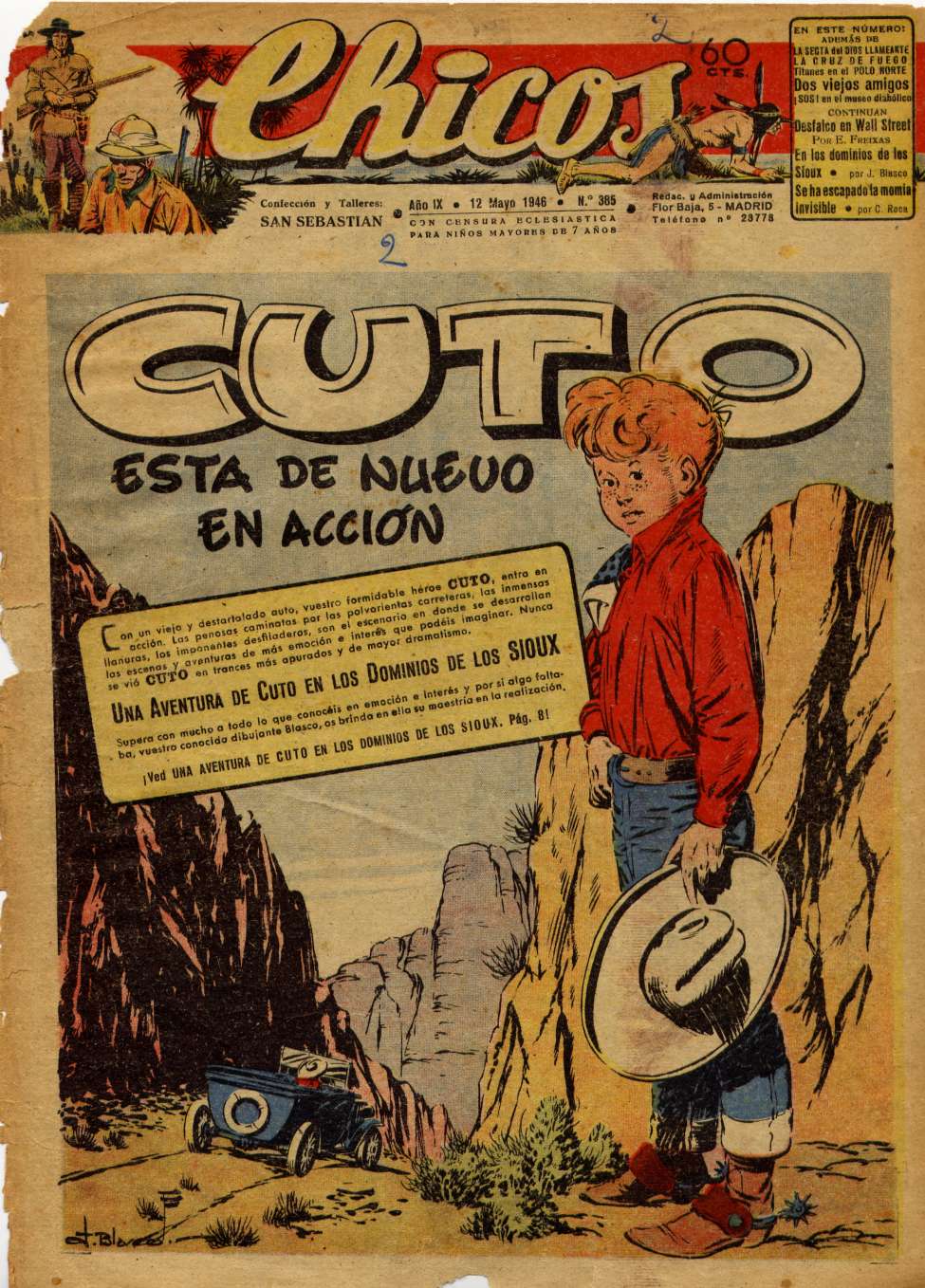 Comic Book Cover For Chicos 385 Cuto