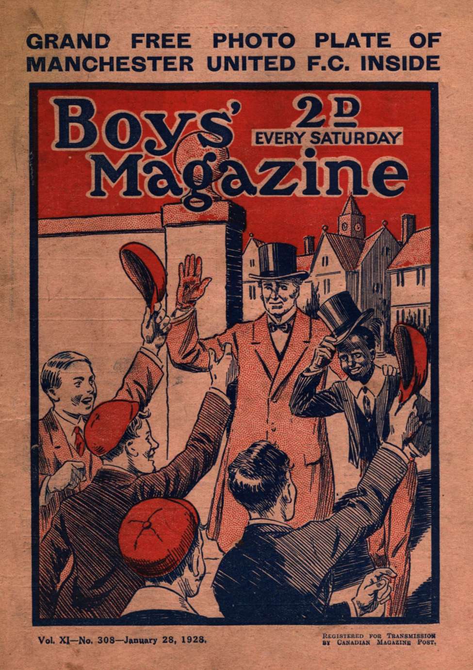 Book Cover For Boys' Magazine 308