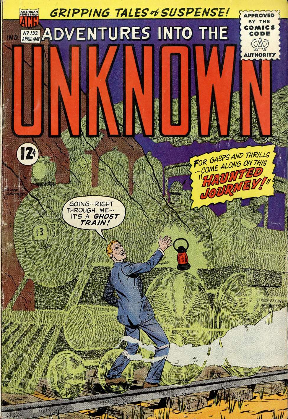 Comic Book Cover For Adventures into the Unknown 132