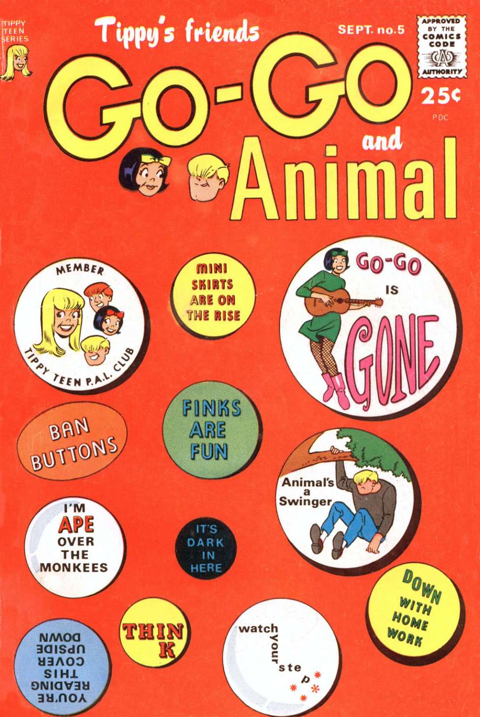 Comic Book Cover For Tippy's Friends Go-Go and Animal 5