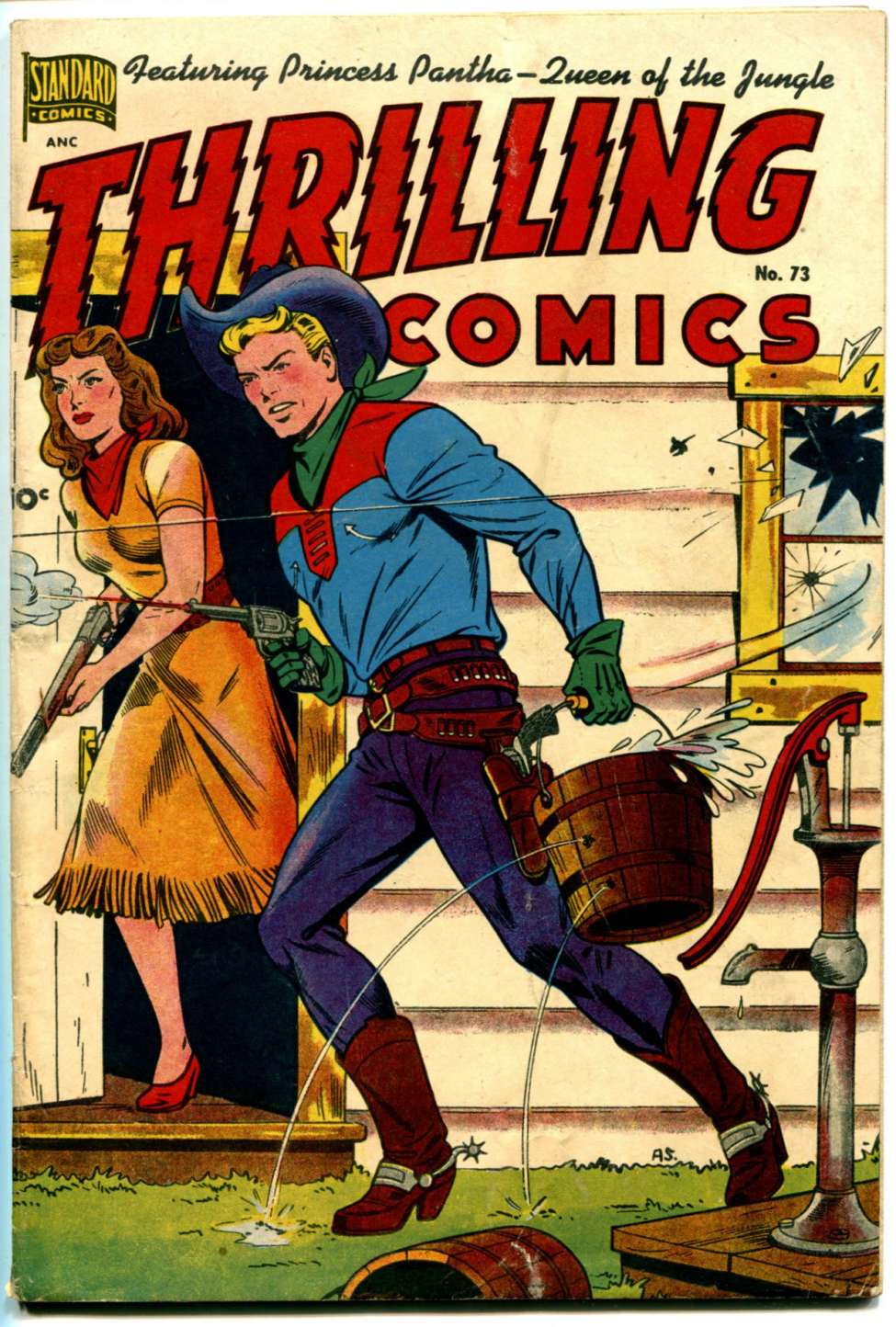 Book Cover For Thrilling Comics 73