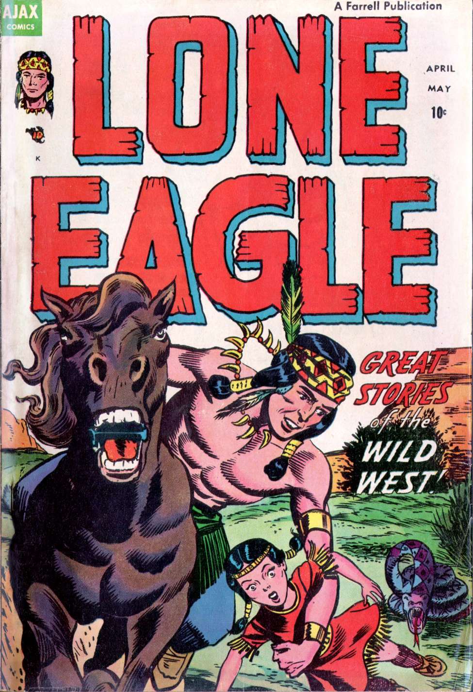 Comic Book Cover For Lone Eagle 1