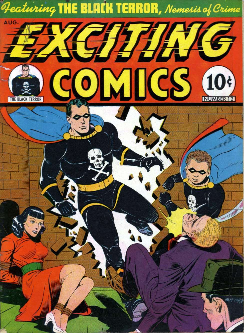 Book Cover For Exciting Comics 12
