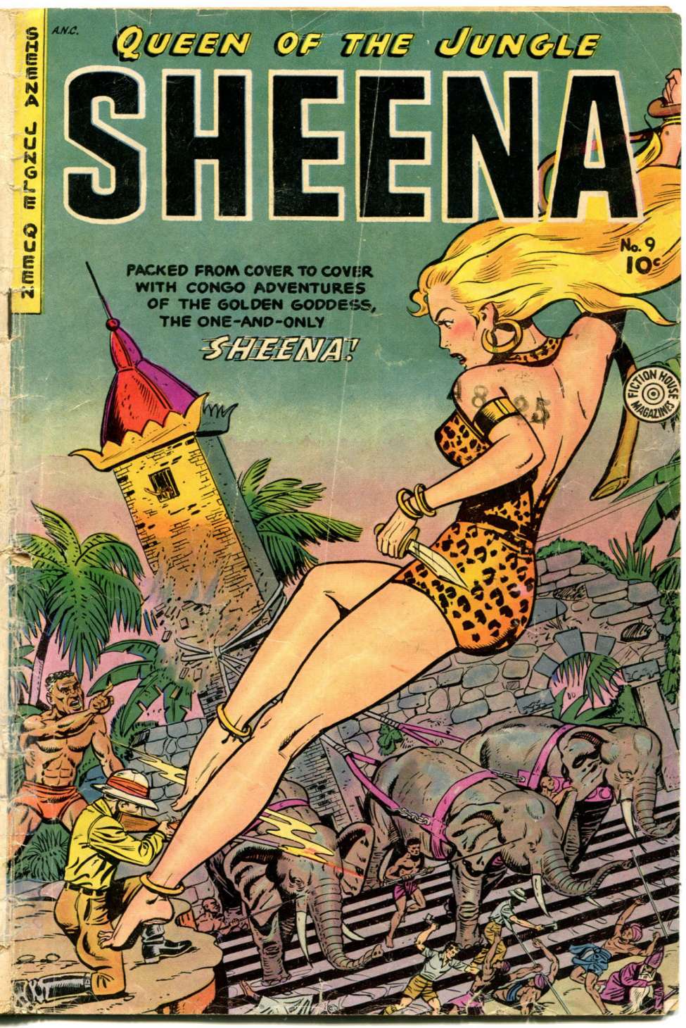 Comic Book Cover For Sheena, Queen of the Jungle 9